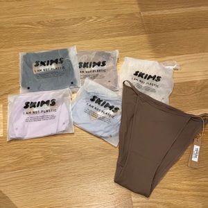 SKIMS Fits Everybody Cheeky String Bikinis